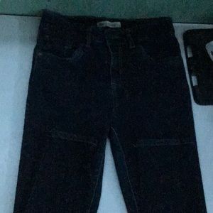 Dark blue jeans